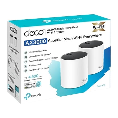 TP-LINK ACCESS POINT AX3000 WHOLE HOME MESH WIFI 6 SYSTEM 2-PACK — miniatura 3