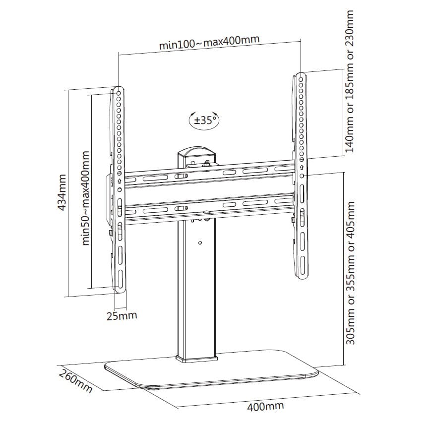 Equip Suportes de TV universais de 32"-55” — miniatura 9