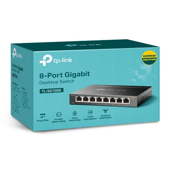 TP-LINK SWITCH DESKTOP 8PORT 10/100/1000MBPS — miniatura 2