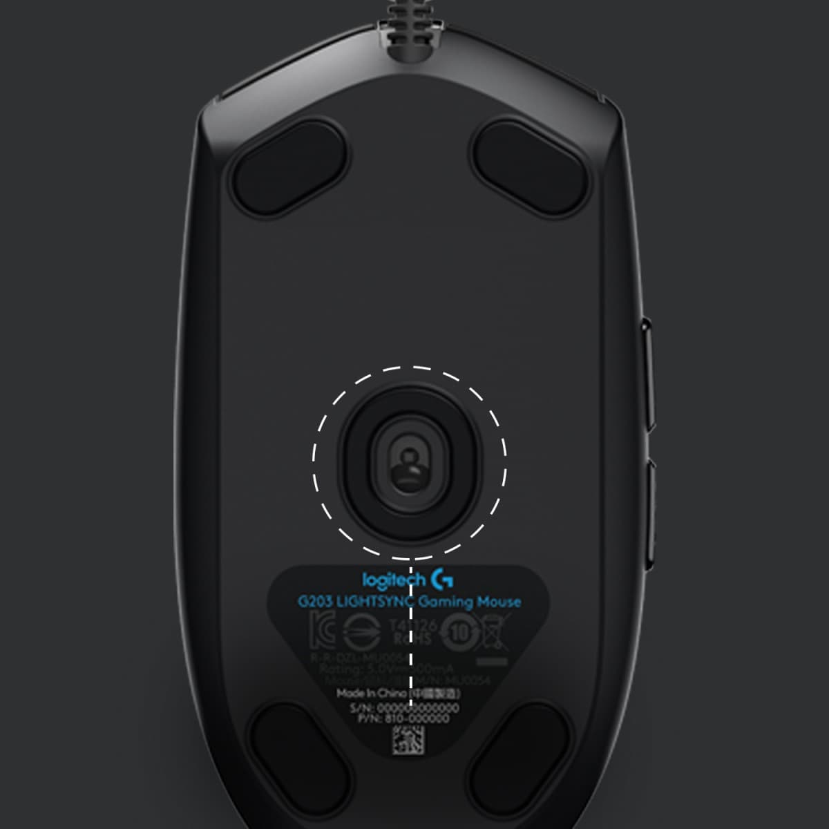 Logitech Gaming Mouse G203 LIGHTSYNC - Rato - óptico - 6 botões - com cabo - USB - preto, miniatura 3