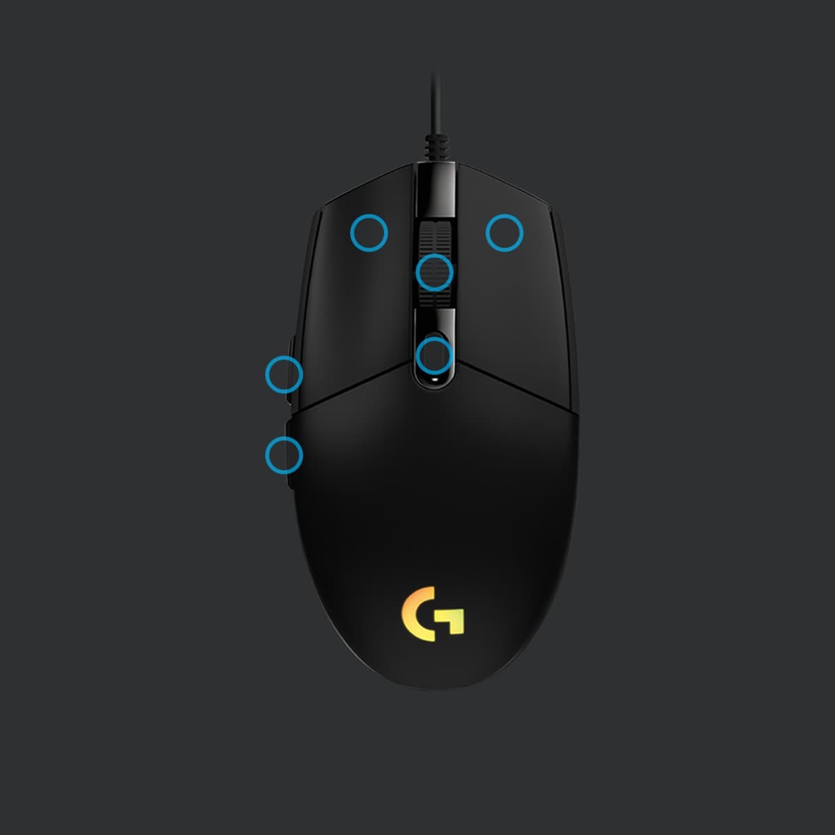Logitech Gaming Mouse G203 LIGHTSYNC - Rato - óptico - 6 botões - com cabo - USB - preto, miniatura 4