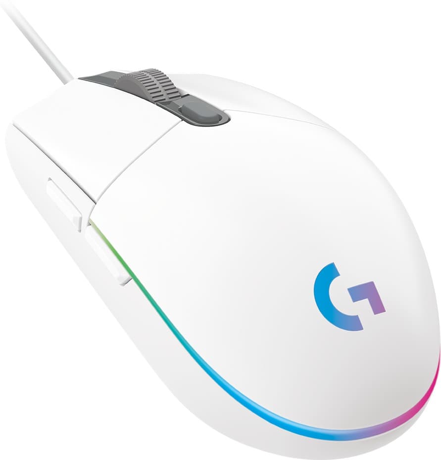 Logitech Gaming Mouse G102 LIGHTSYNC - Rato - para direita - óptico - 6 botões - com cabo - USB - branco — miniatura 3