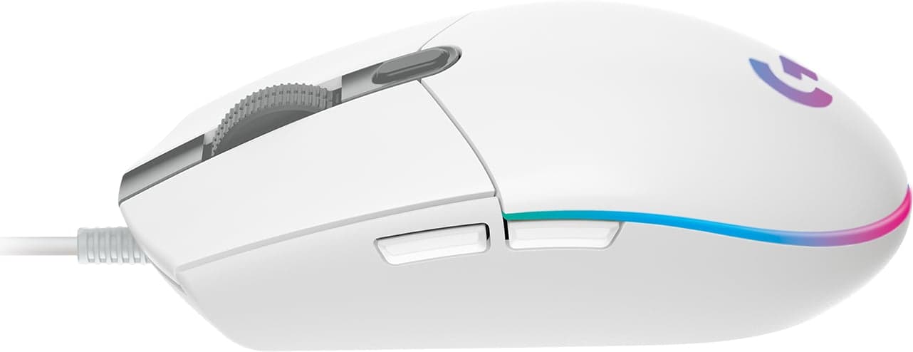 Logitech Gaming Mouse G102 LIGHTSYNC - Rato - para direita - óptico - 6 botões - com cabo - USB - branco — miniatura 4
