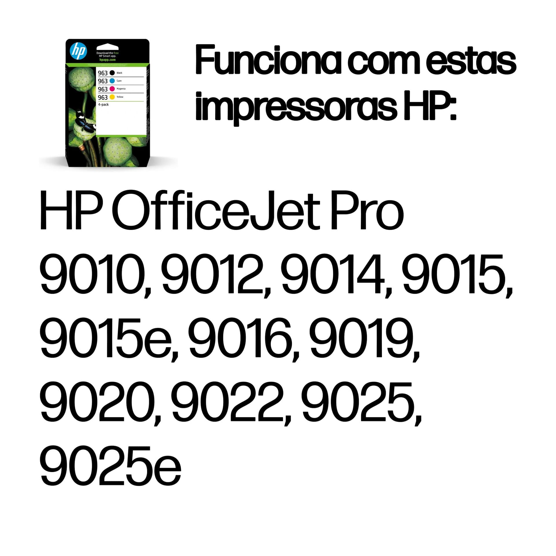 HP Conjunto de 4 Tinteiros Originais 963 Preto/Ciano/Magenta/Amarelo, miniatura 2