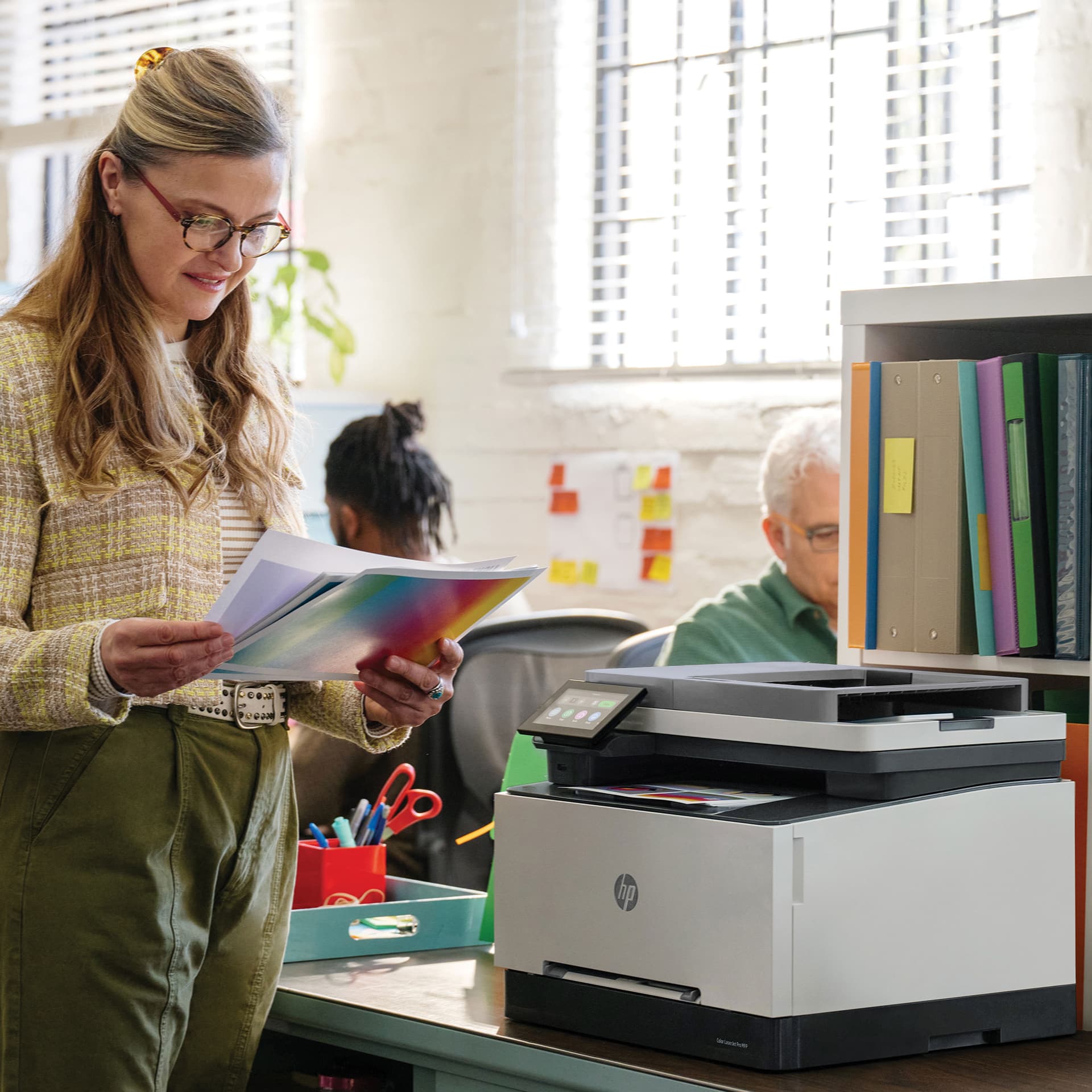 HP LaserJet Pro 3302fdw Sem fios Multifunction Cor Impressora, Copiadora, Scanner; Frente e verso — miniatura 14