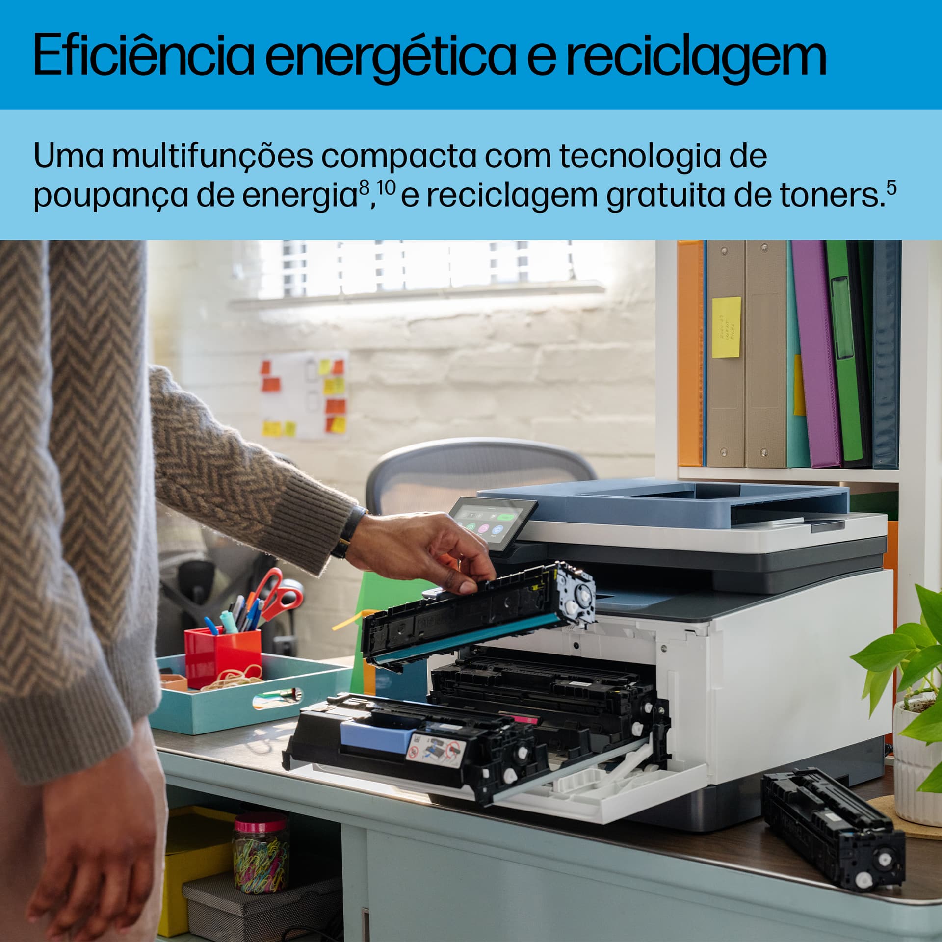 HP LaserJet Pro 3302fdw Sem fios Multifunction Cor Impressora, Copiadora, Scanner; Frente e verso — miniatura 9
