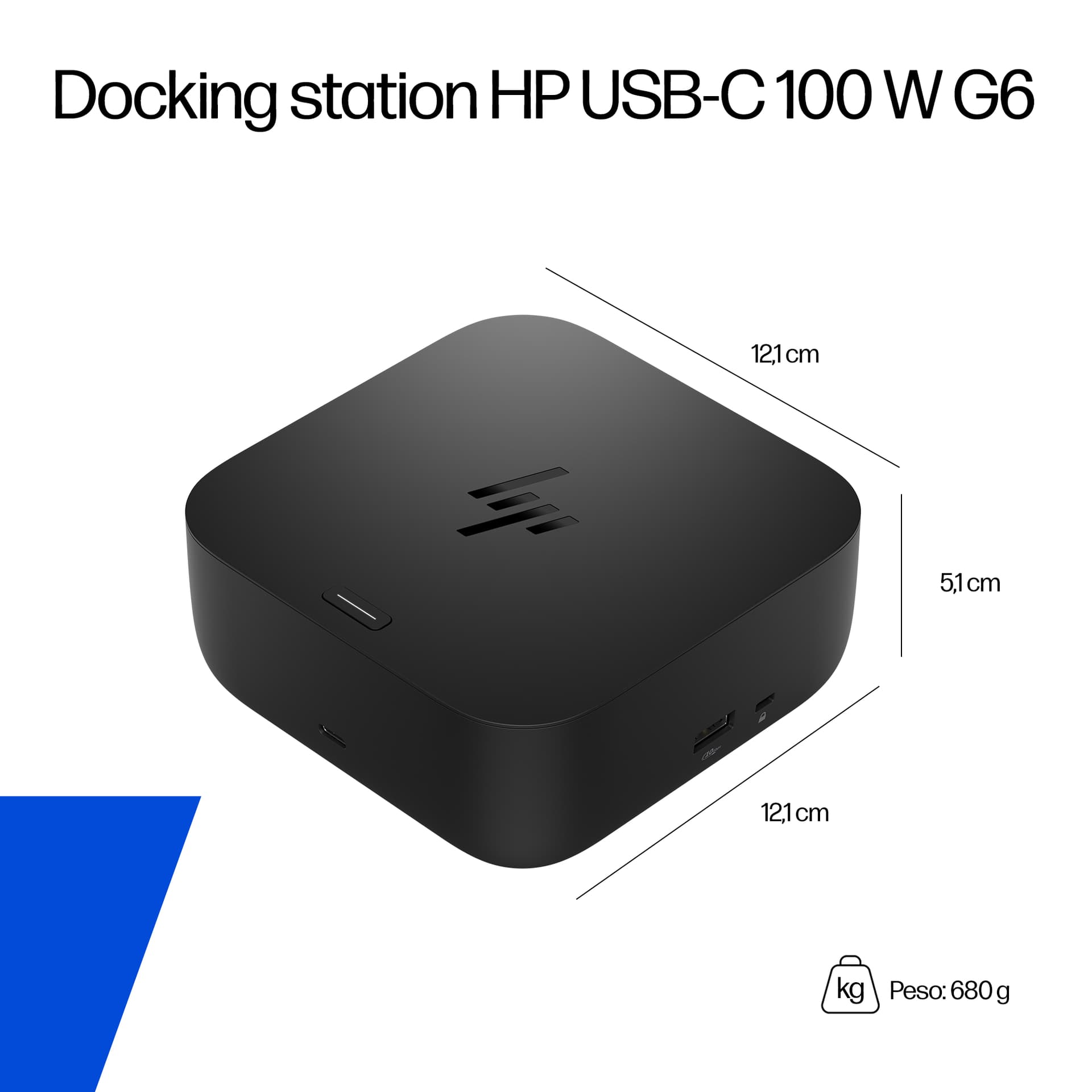 HP Docking station USB-C 100 W G6, miniatura 6