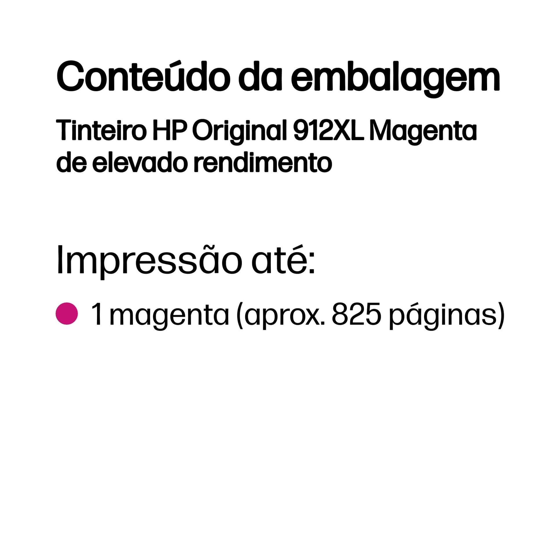 HP Tinteiro Original 912XL Magenta de elevado rendimento — miniatura 3
