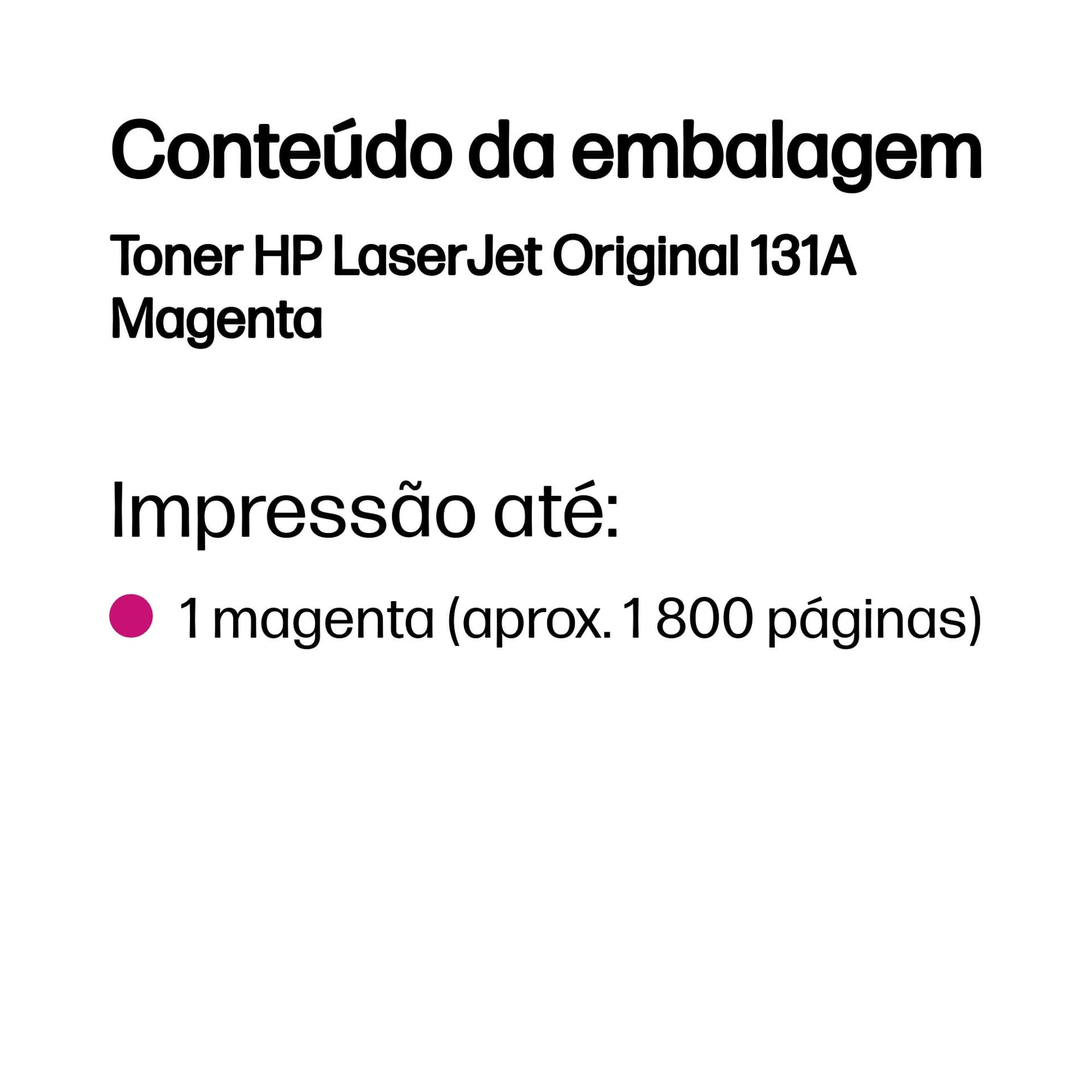 HP Toner LaserJet Original 131A Magenta — miniatura 3
