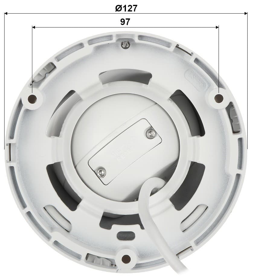 Hikvision DS-2CD2345G0P-I(1.68mm) 4 MP Super Wide Angle Fixed Turret Network Camera, miniatura 4
