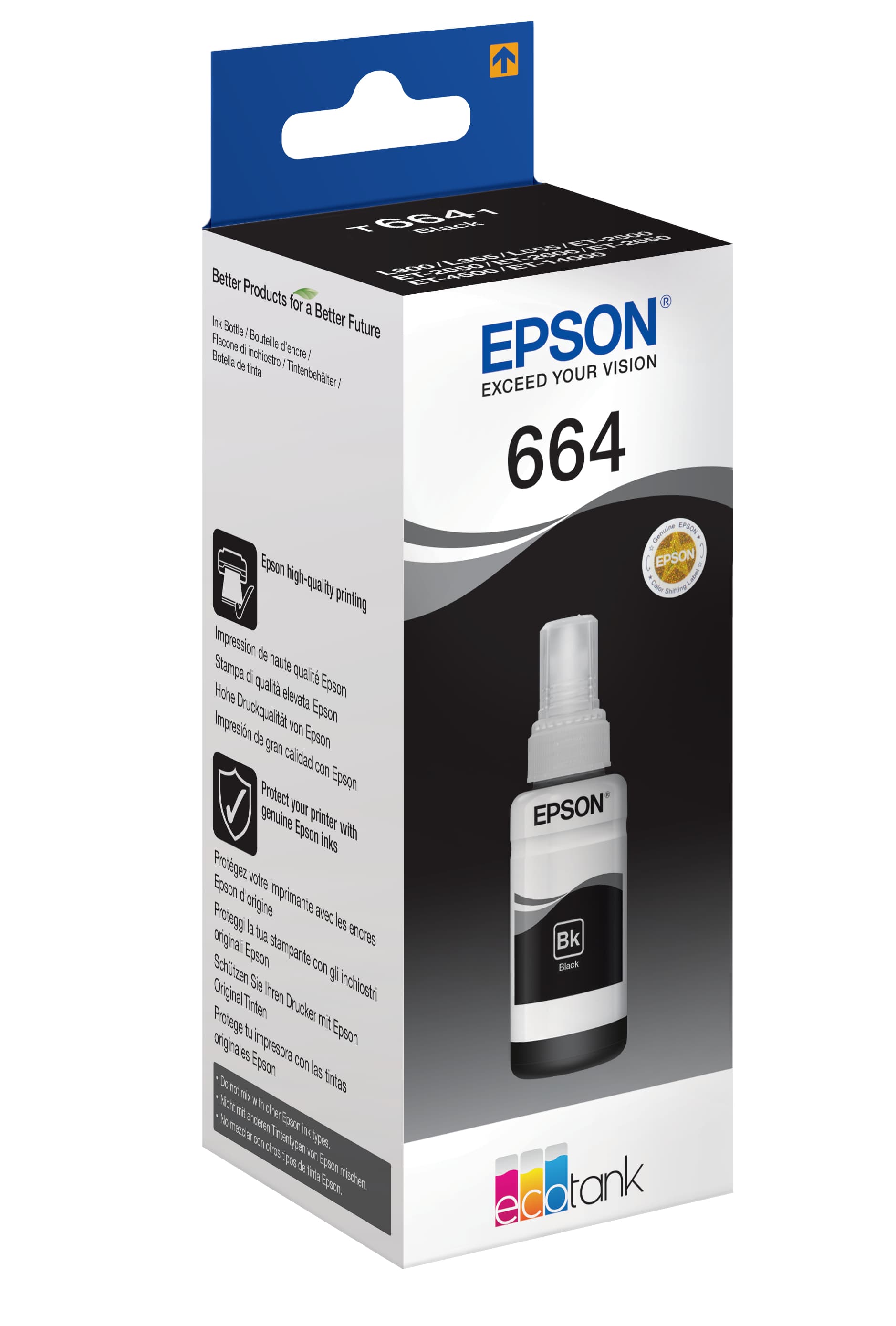 Epson Garrafa de tinta Preto EcoTank 664 — miniatura 1
