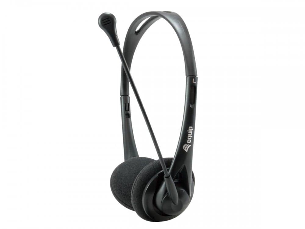 EQUIP LIFE HEADSET C/MICRO C/COMAN VOL 3.5"+ ADAP 2 JACKS #CAMPANHA# — miniatura 1