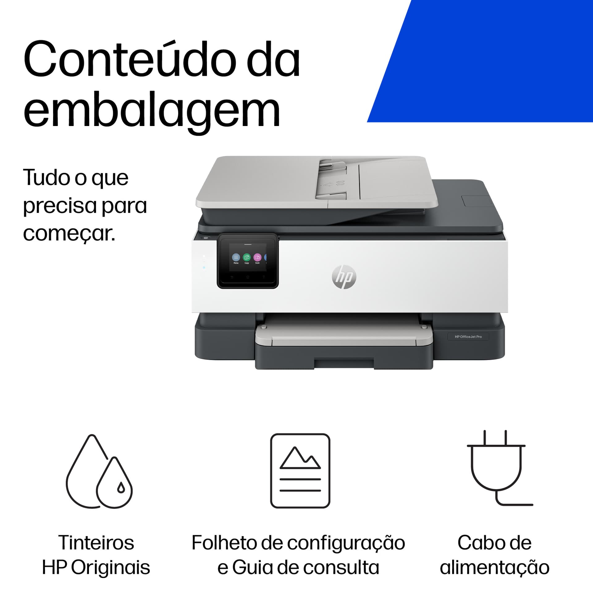 HP OfficeJet Pro 8135e Sem fios All-in-One Cor Impressora, Instant Ink; Impressão frente e verso, miniatura 6