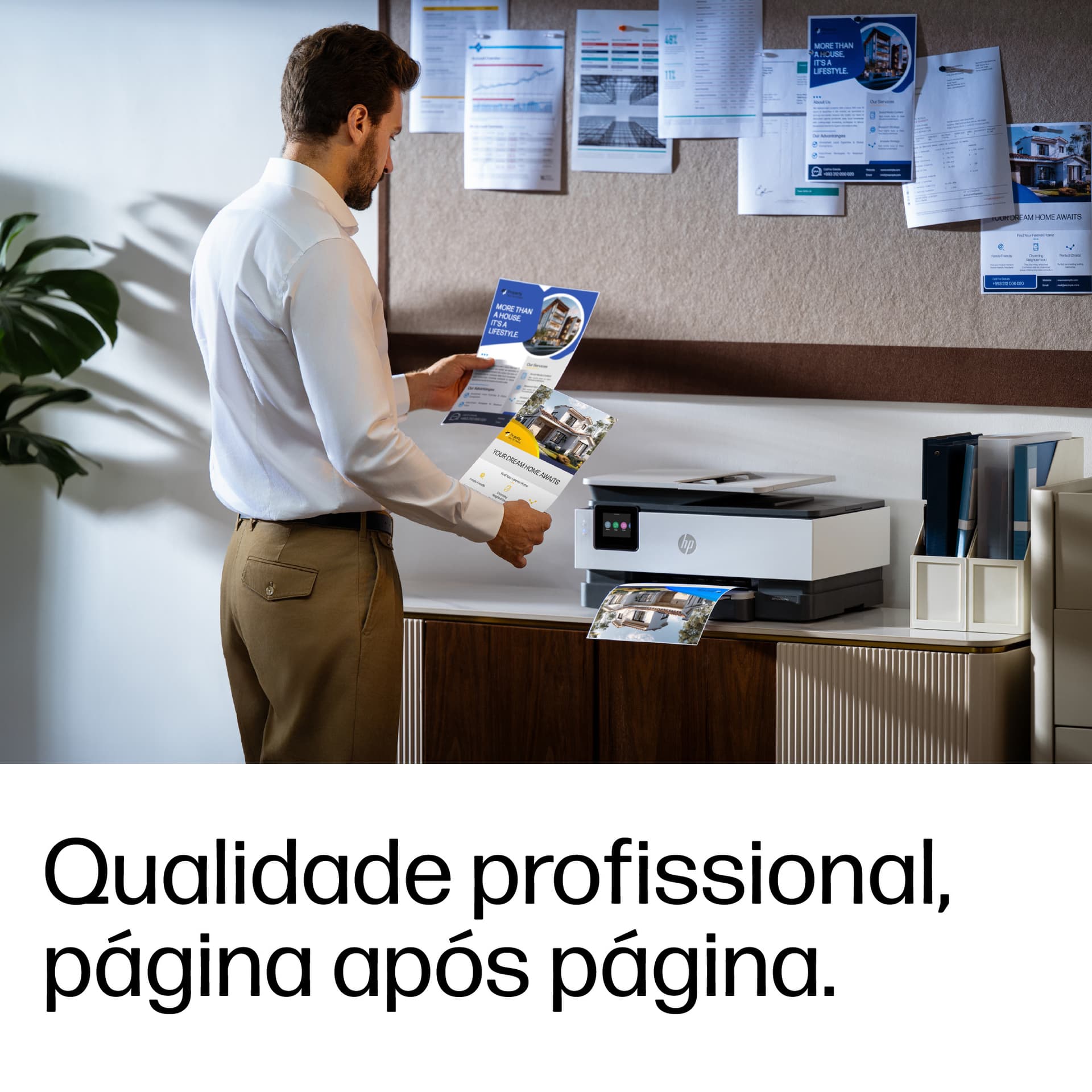 HP OfficeJet Pro 8135e Sem fios All-in-One Cor Impressora, Instant Ink; Impressão frente e verso, miniatura 8