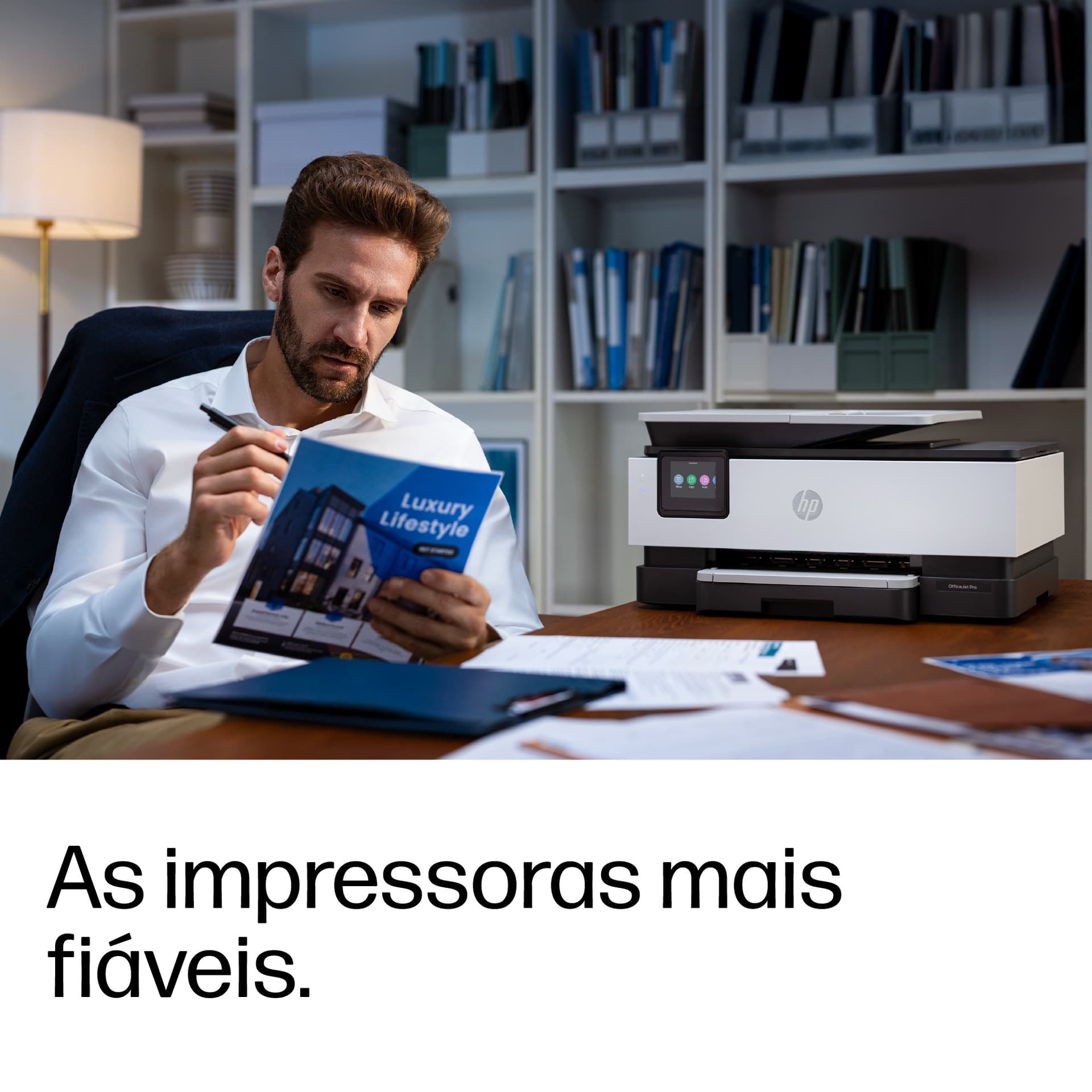 HP OfficeJet Pro 8135e Sem fios All-in-One Cor Impressora, Instant Ink; Impressão frente e verso, miniatura 9