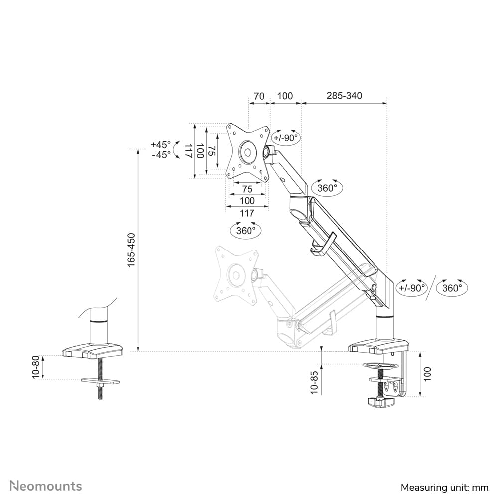 Neomounts DS70-810BL1, miniatura 20