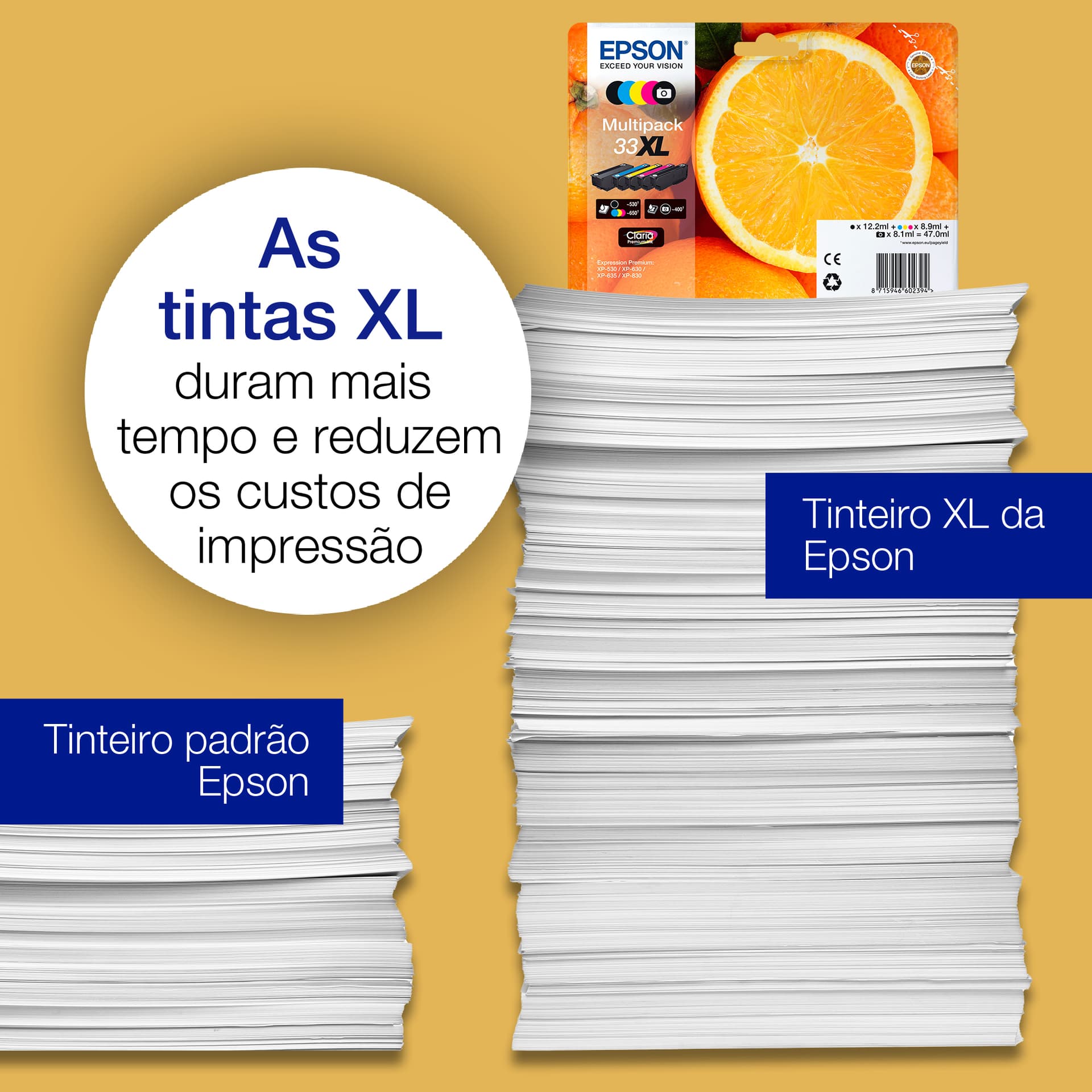 Epson Oranges 33XL Conjunto individual preto Claria Premium Laranjas, miniatura 7