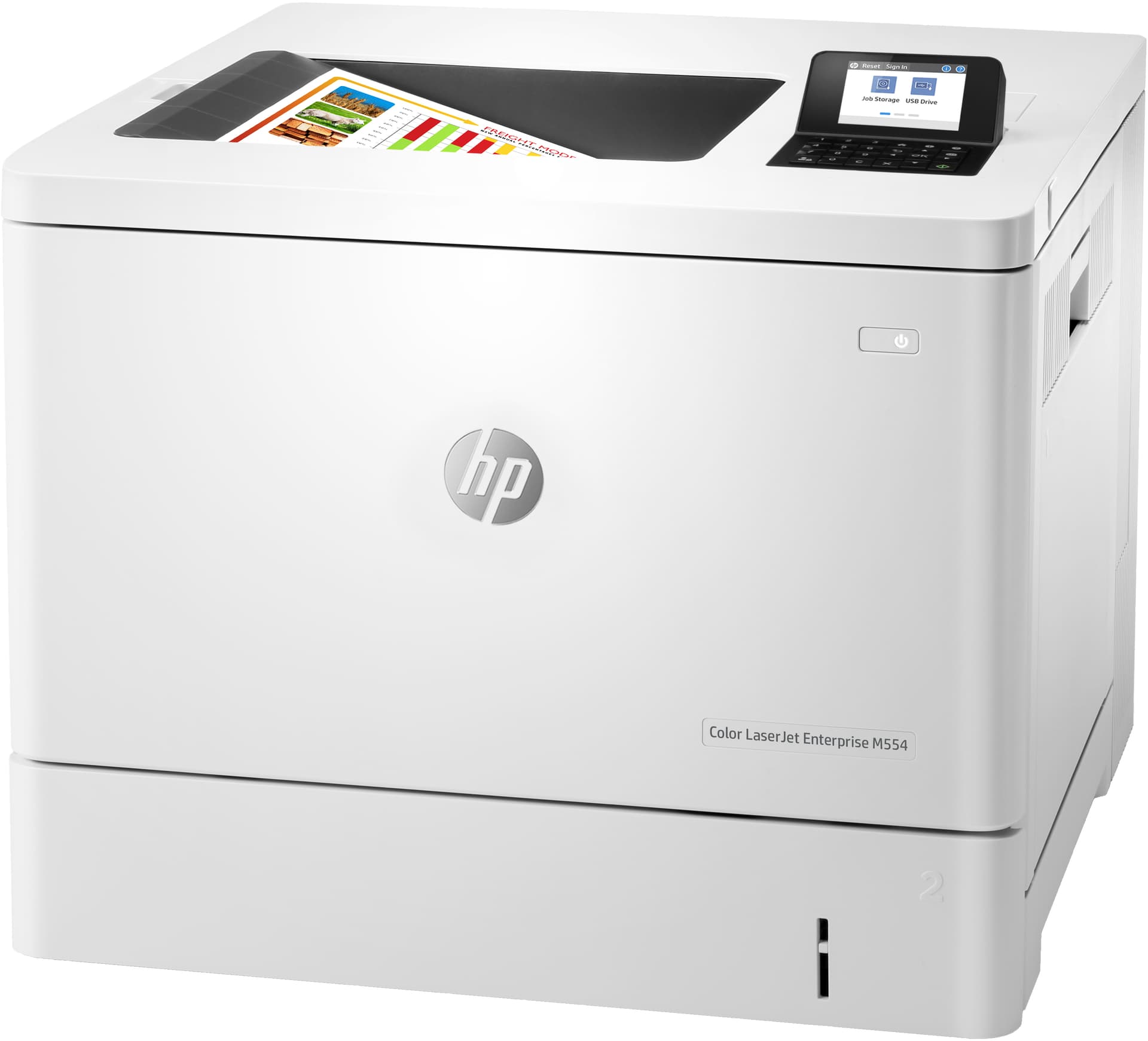 HP Color LaserJet Enterprise Impressora M554dn, miniatura 2