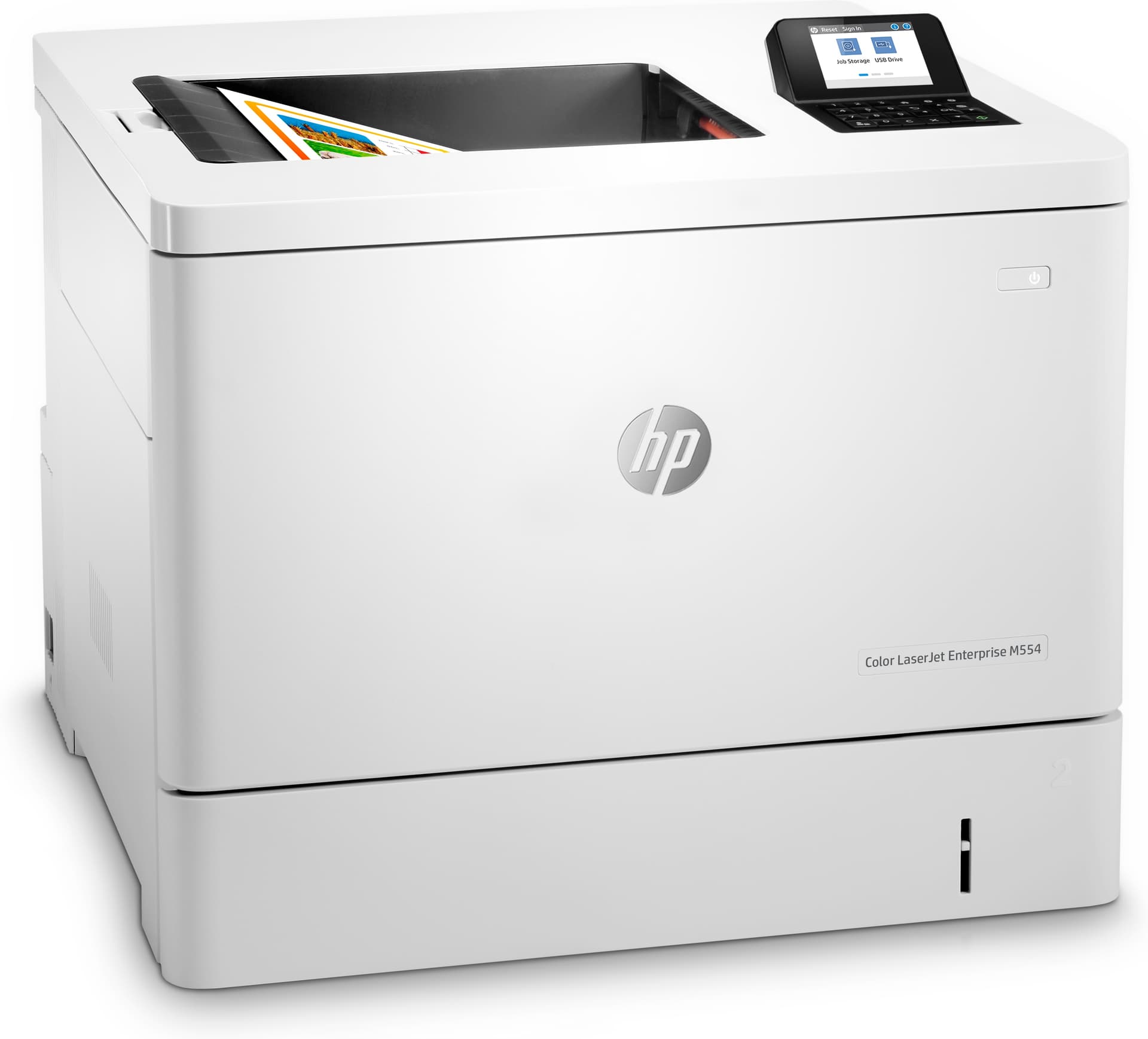 HP Color LaserJet Enterprise Impressora M554dn, miniatura 3