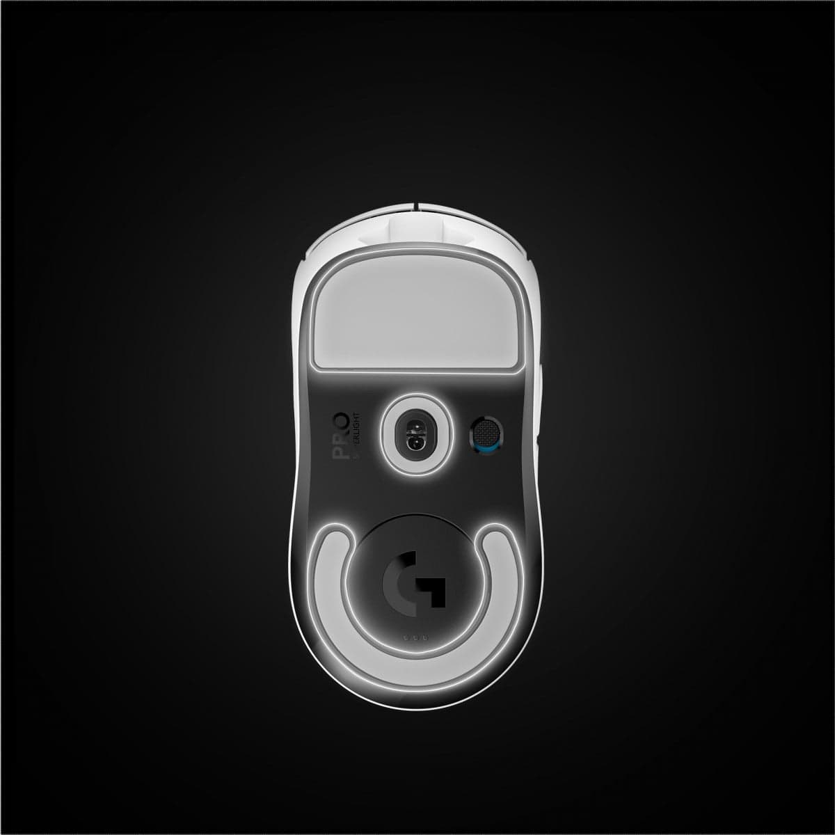 Logitech PRO X SUPERLIGHT Wireless Gaming Mouse - Rato - óptico - 5 botões - sem fios - 2.4 GHz - recetor USB Logitech LIGHTSPEED - branco — miniatura 6