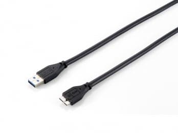 EQUIP CABO USB 3.0 A TO MICRO-B M 1.80MT PRETO — miniatura 1