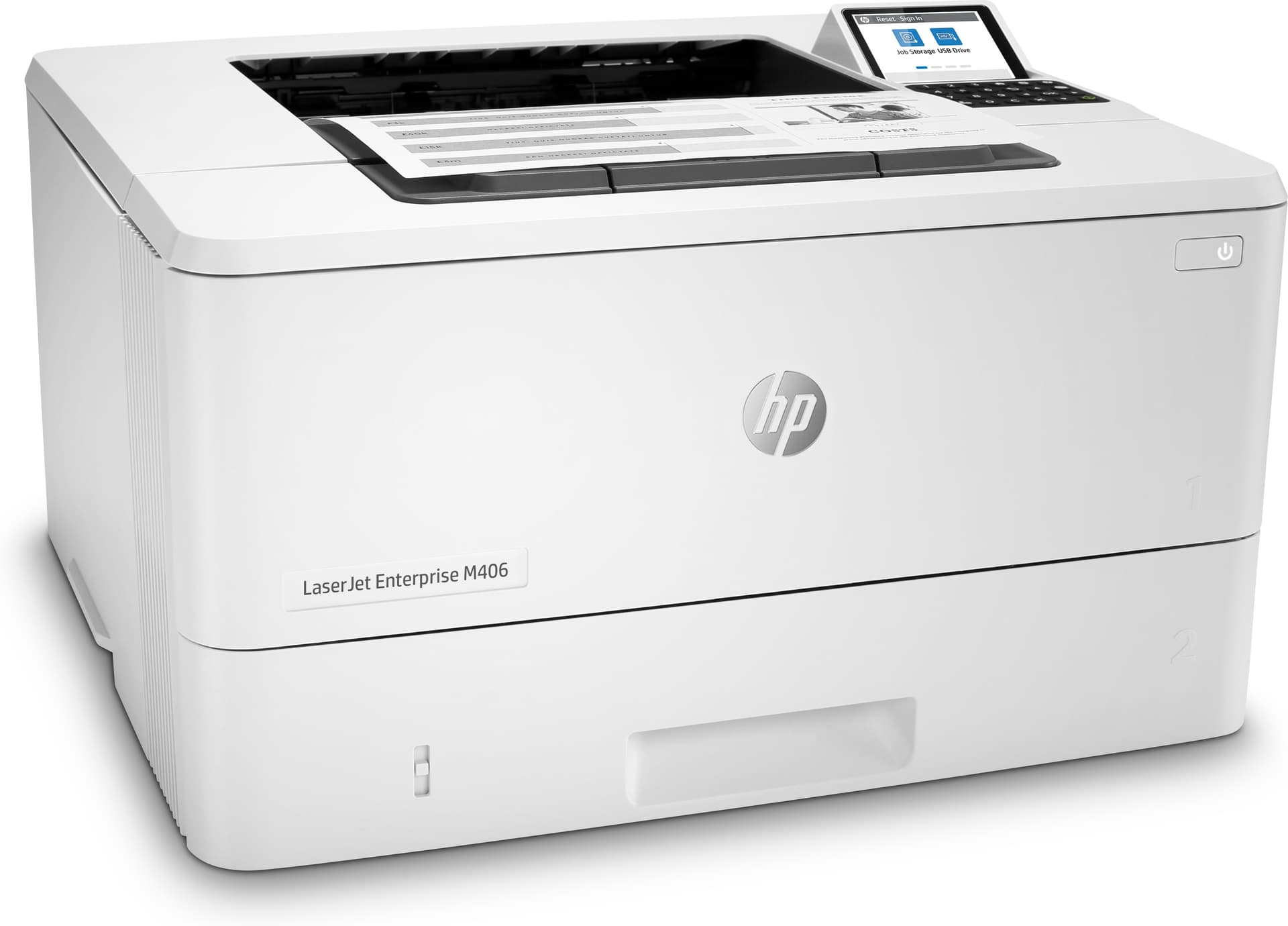HP LaserJet Enterprise Impressora M406dn, miniatura 3