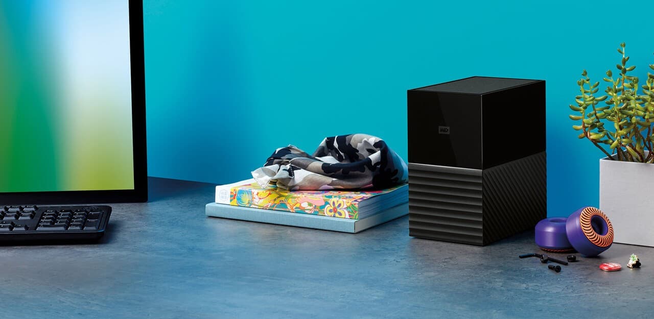 WD My Book Duo WDBFBE0360JBK - Matriz de disco rígido - 36 TB - 2 baias - HDD 18 TB x 2 - USB 3.1 Gen 1 (externo) — miniatura 6