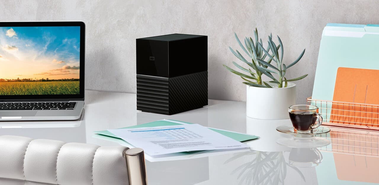 WD My Book Duo WDBFBE0360JBK - Matriz de disco rígido - 36 TB - 2 baias - HDD 18 TB x 2 - USB 3.1 Gen 1 (externo) — miniatura 8