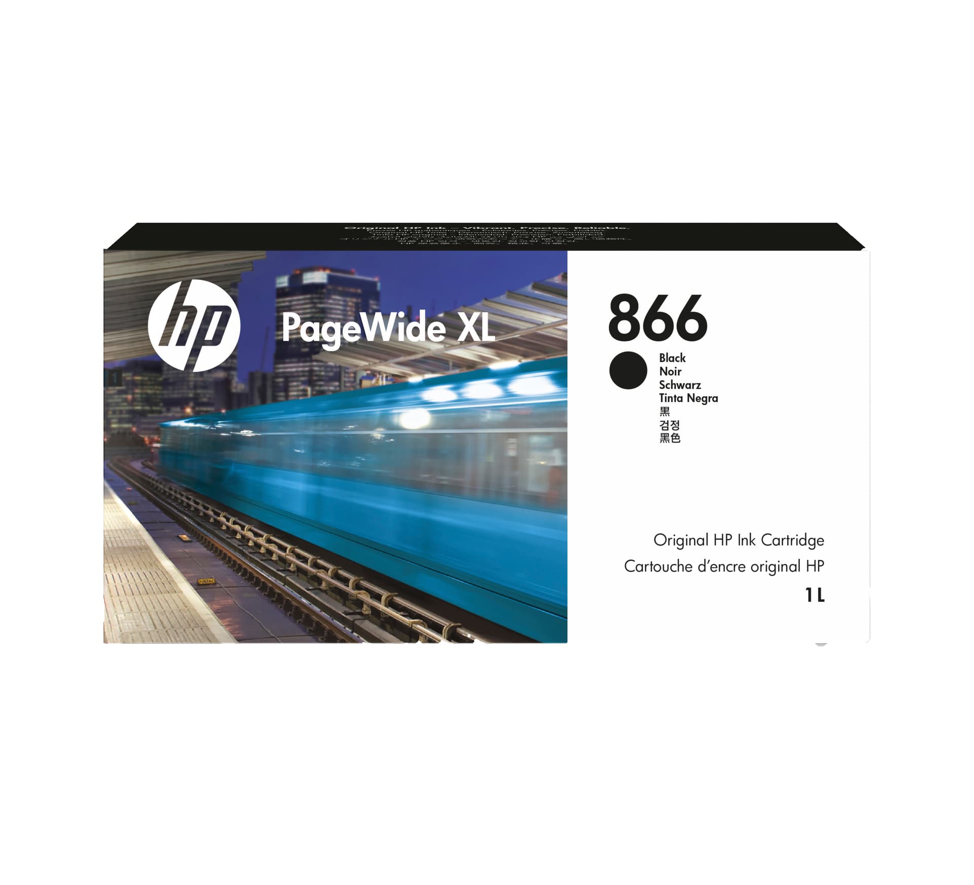 HP Tinteiro 866 Preto para PageWide XL (1 l), miniatura 1