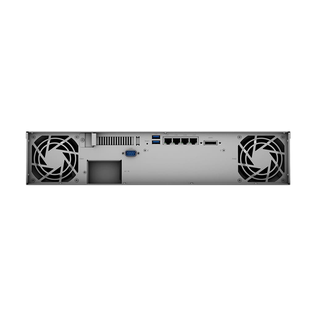Synology RackStation RS1221+ - Servidor NAS - 8 baias - montável em bastidor - SATA 6Gb/s - RAID (expansão de disco rígido) 0, 1, 5, 6, 10, JBOD - RAM 4 GB - Gigabit Ethernet - iSCSI assistência - 2U — miniatura 4