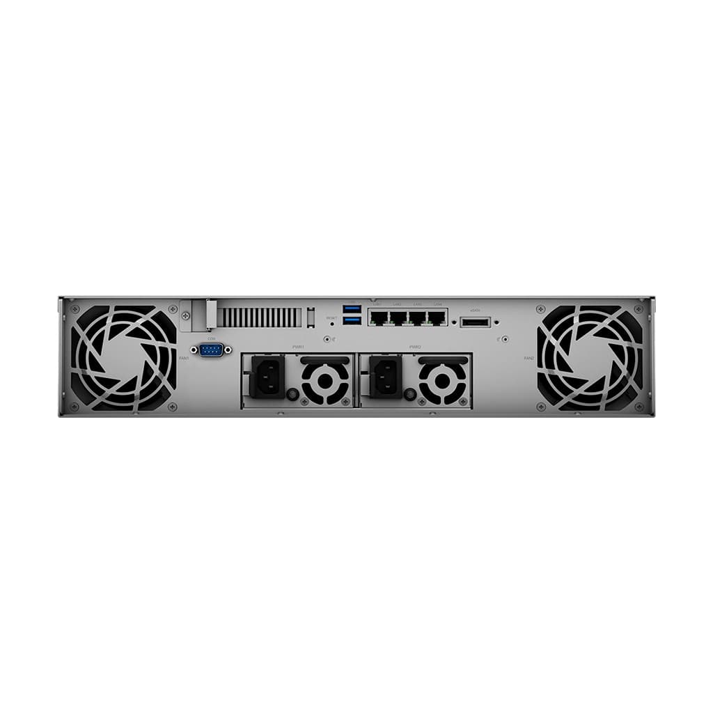 Synology RackStation RS1221RP+ - Servidor NAS - 8 baias - montável em bastidor - SATA 6Gb/s - RAID (expansão de disco rígido) 0, 1, 5, 6, 10, JBOD, 5 hot spare, 6 sobressalentes, reserva 10, 1 reserva - RAM 4 GB - Gigabit Ethernet - iSCSI assistência — miniatura 4