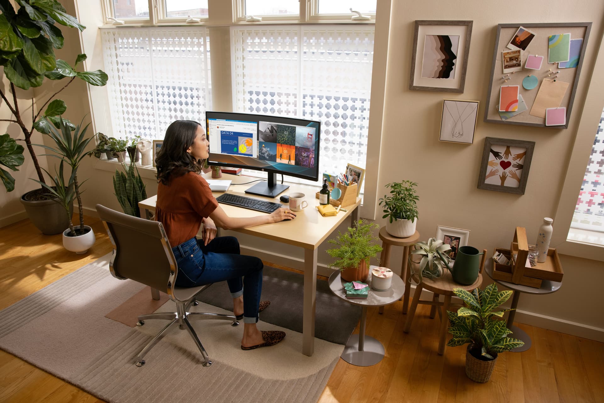 HP Monitor curvo WQHD P34hc G4 com USB-C — miniatura 10