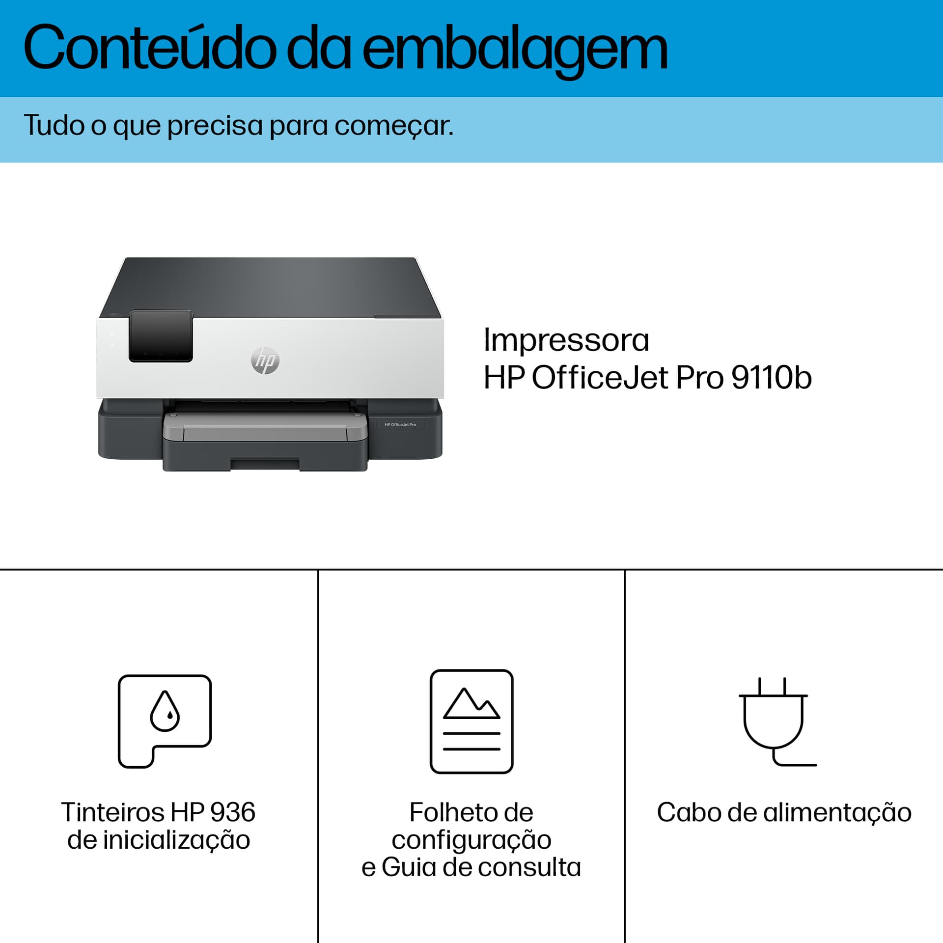 HP OfficeJet Pro 9110b Sem fios Cor Impressora, Impressão frente e verso — miniatura 4