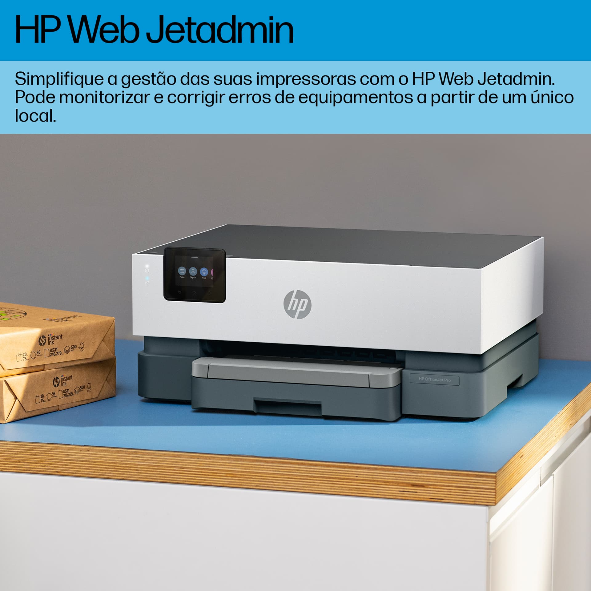 HP OfficeJet Pro 9110b Sem fios Cor Impressora, Impressão frente e verso — miniatura 5
