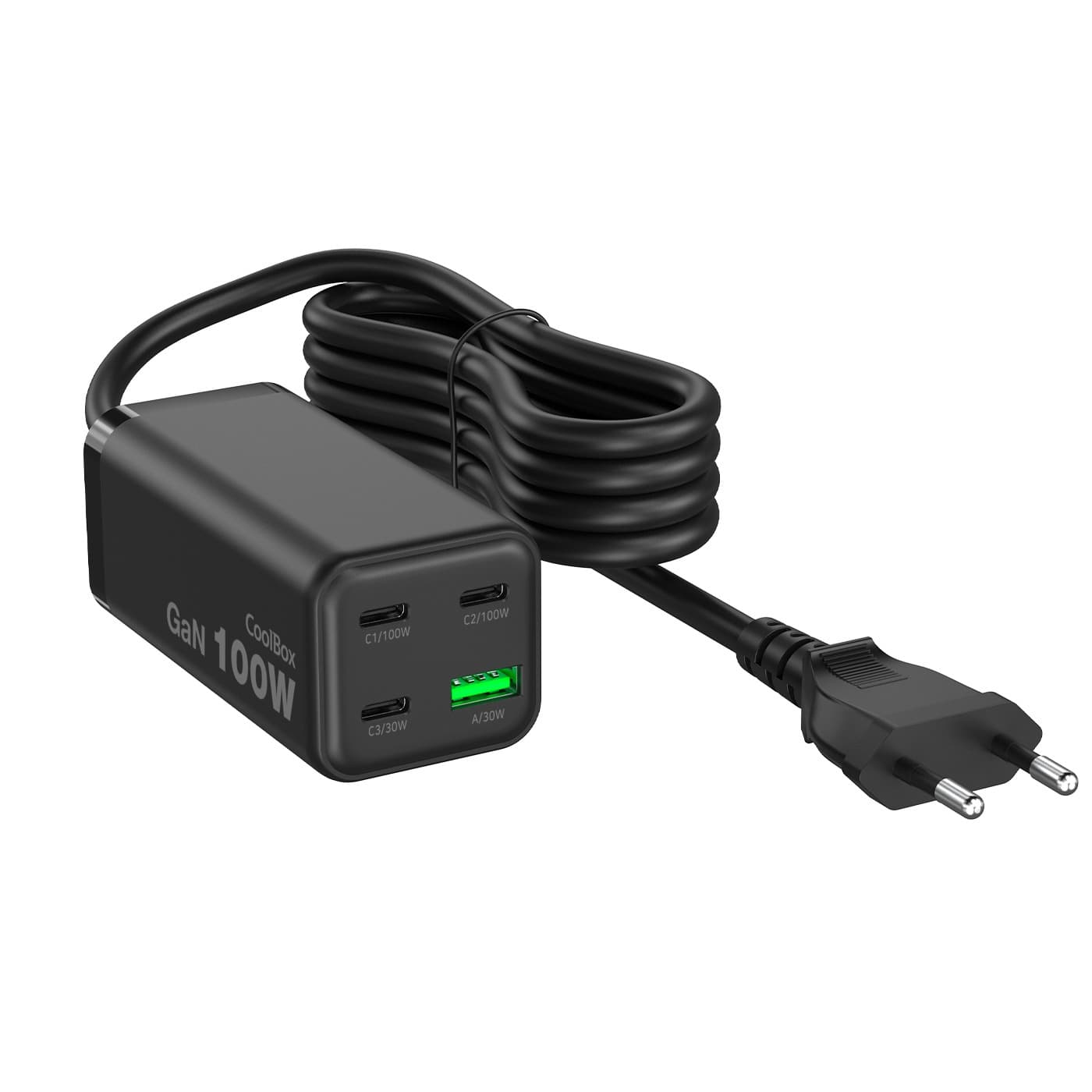 CoolBox ESTAÇÃO DE CARGA USB 100W GAN C+C+C+A DE MESA, miniatura 2