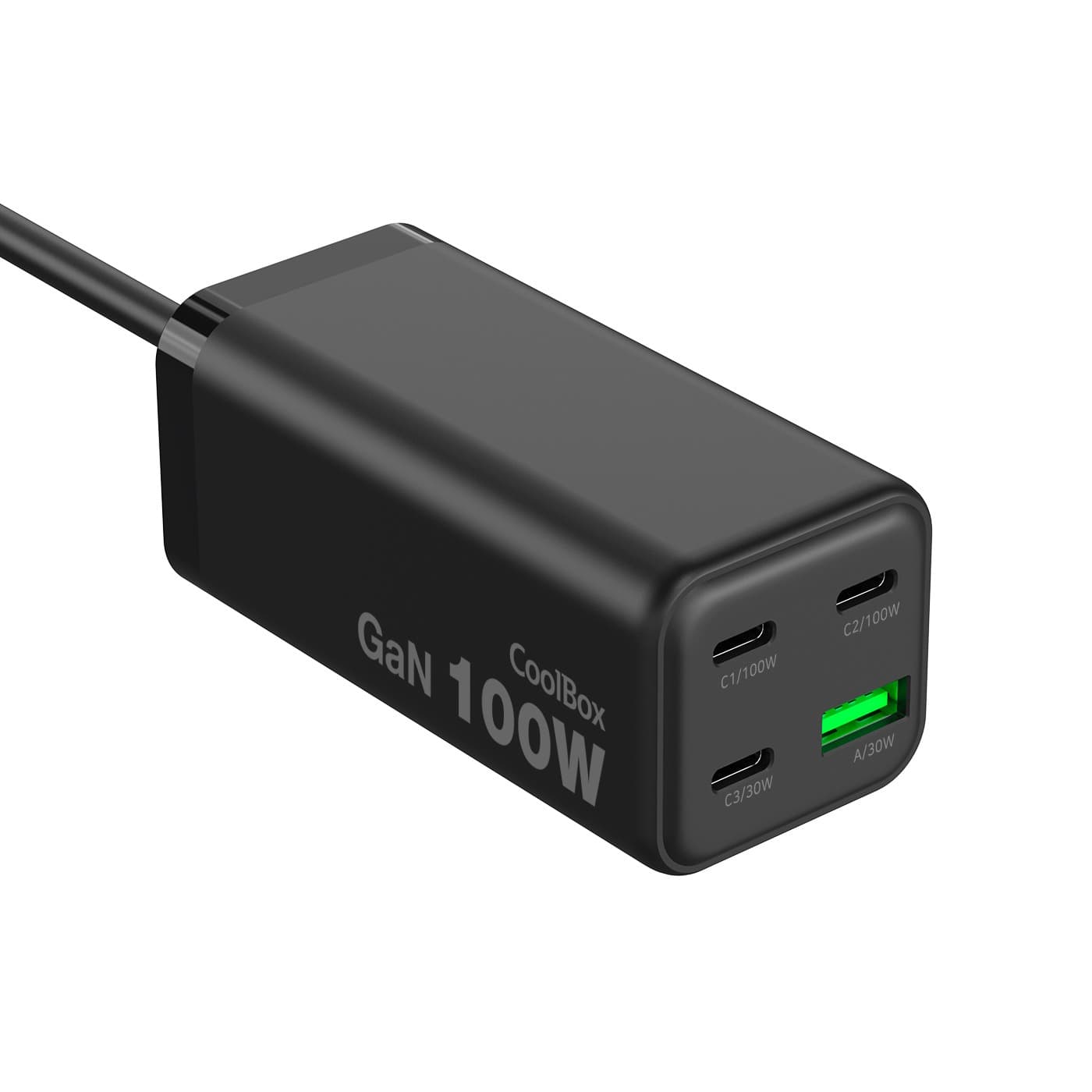 CoolBox ESTAÇÃO DE CARGA USB 100W GAN C+C+C+A DE MESA, miniatura 3