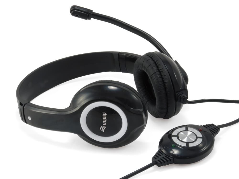 EQUIP LIFE HEADSET C/ MICRO FUNÇÃO MUTE E VOL USB — miniatura 3