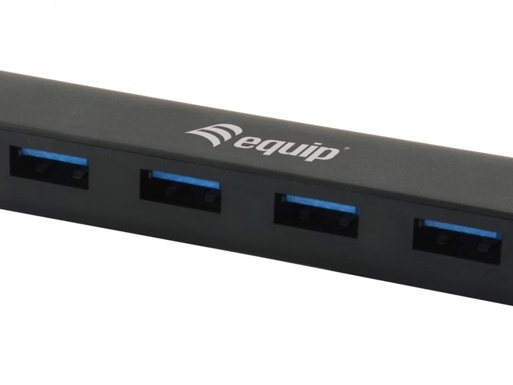 EQUIP LIFE HUB USB-C 4PORT USB 3.0 BLACK — miniatura 2