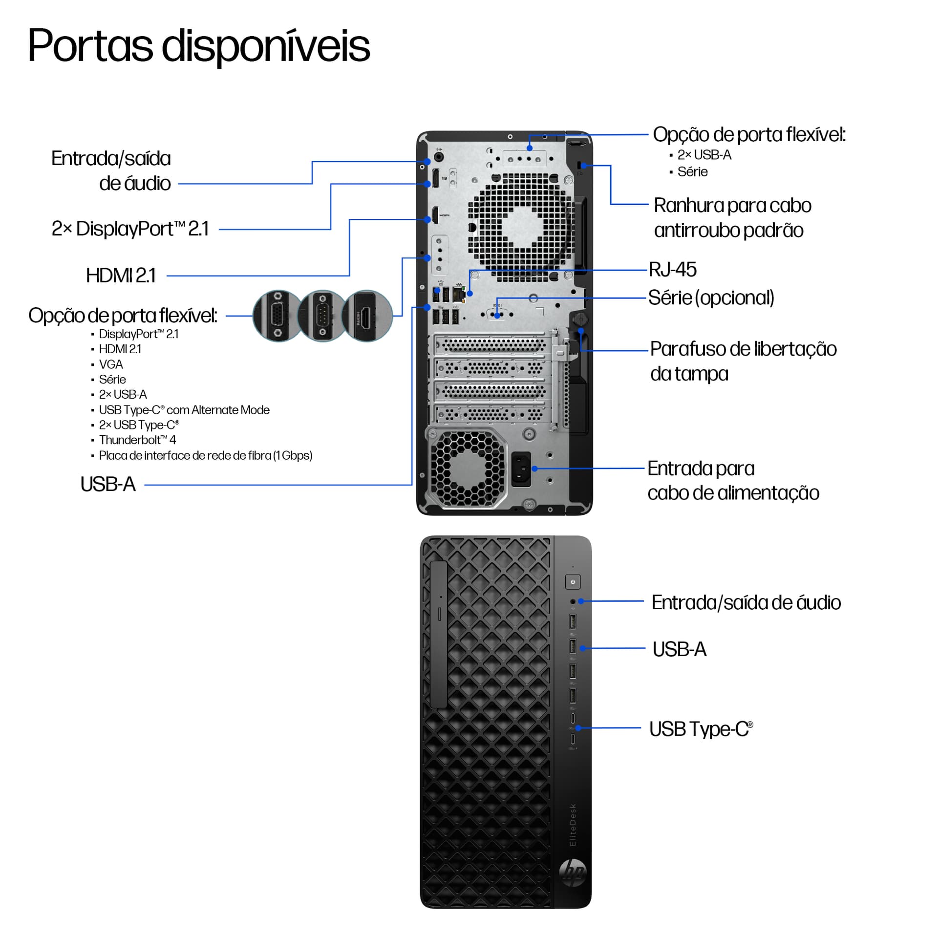 HP EliteDesk 8 Tower G1i Desktop AI PC, miniatura 4