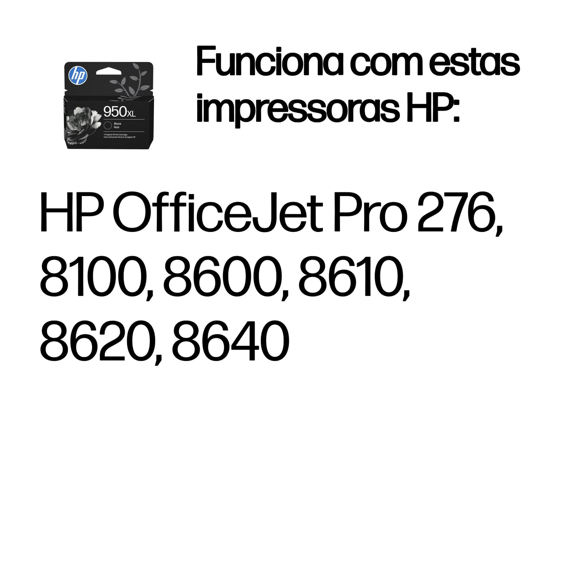 HP Tinteiro Original 950XL Preto de elevado rendimento, miniatura 2