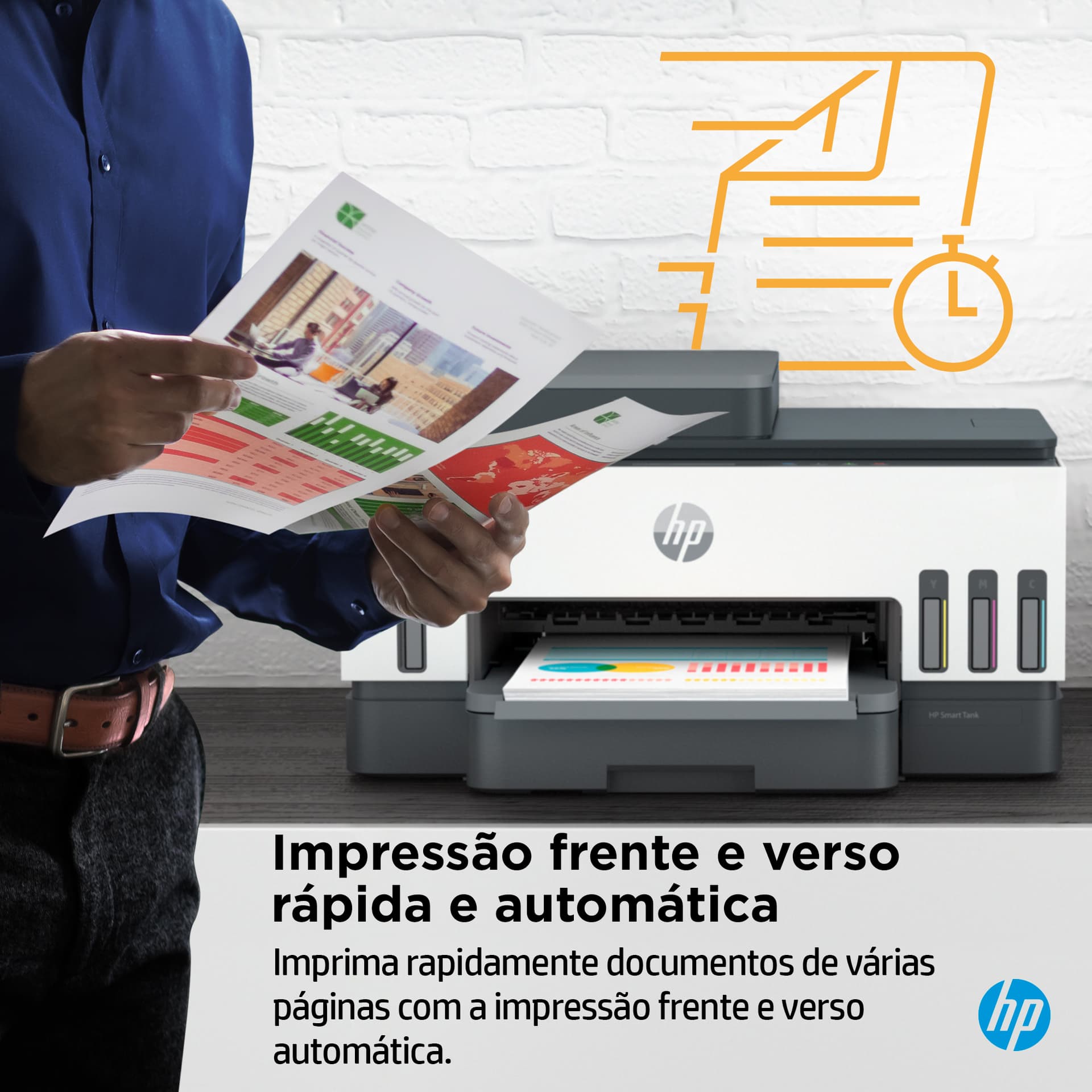 HP Smart Tank 7305 Sem fios All-in-One Cor Impressora, Impressão frente e verso; Copiadora, scanner — miniatura 6
