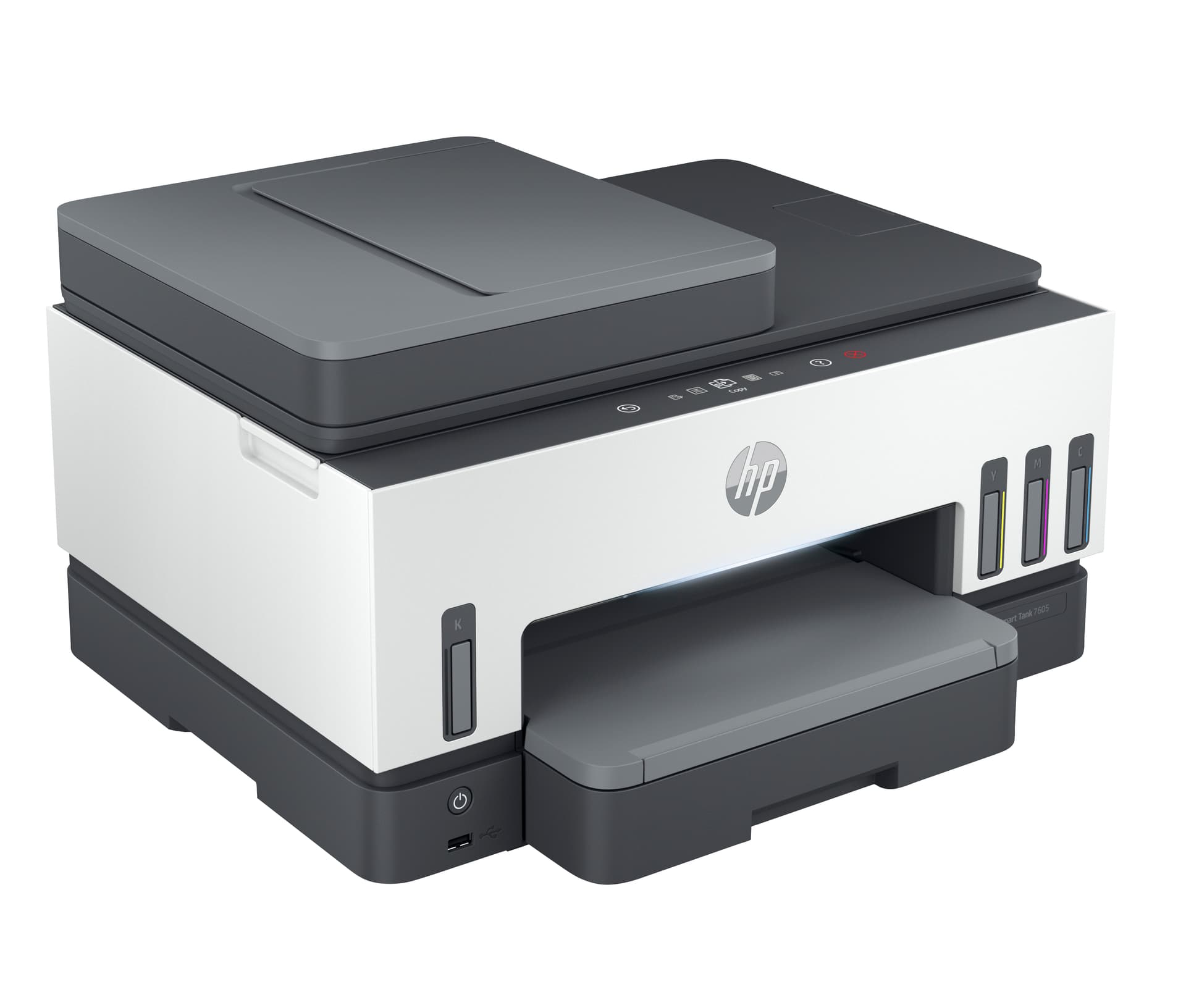 HP Smart Tank 7605 Sem fios All-in-One Cor Impressora, Impressão frente e verso; Copiadora, scanner — miniatura 3