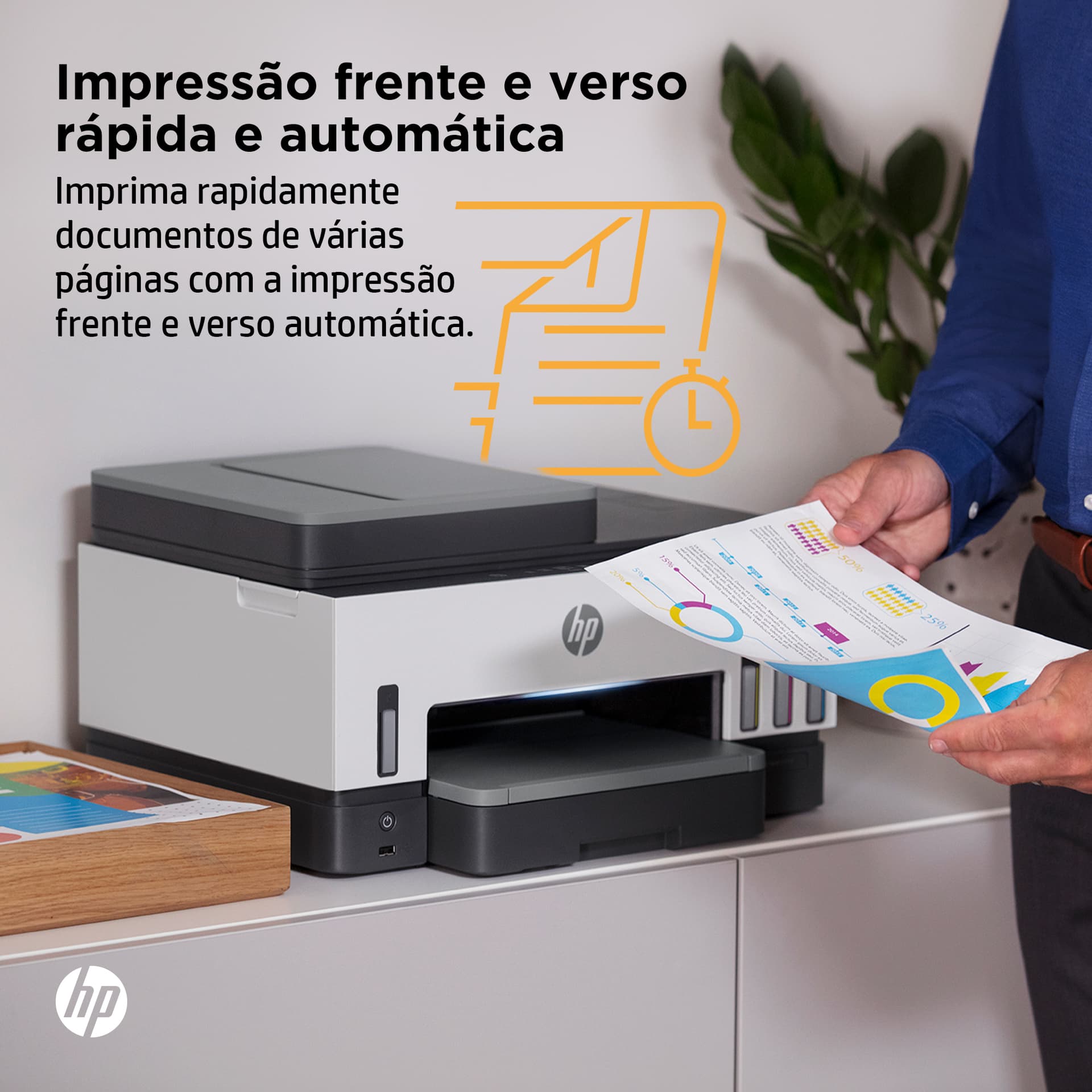 HP Smart Tank 7605 Sem fios All-in-One Cor Impressora, Impressão frente e verso; Copiadora, scanner — miniatura 6