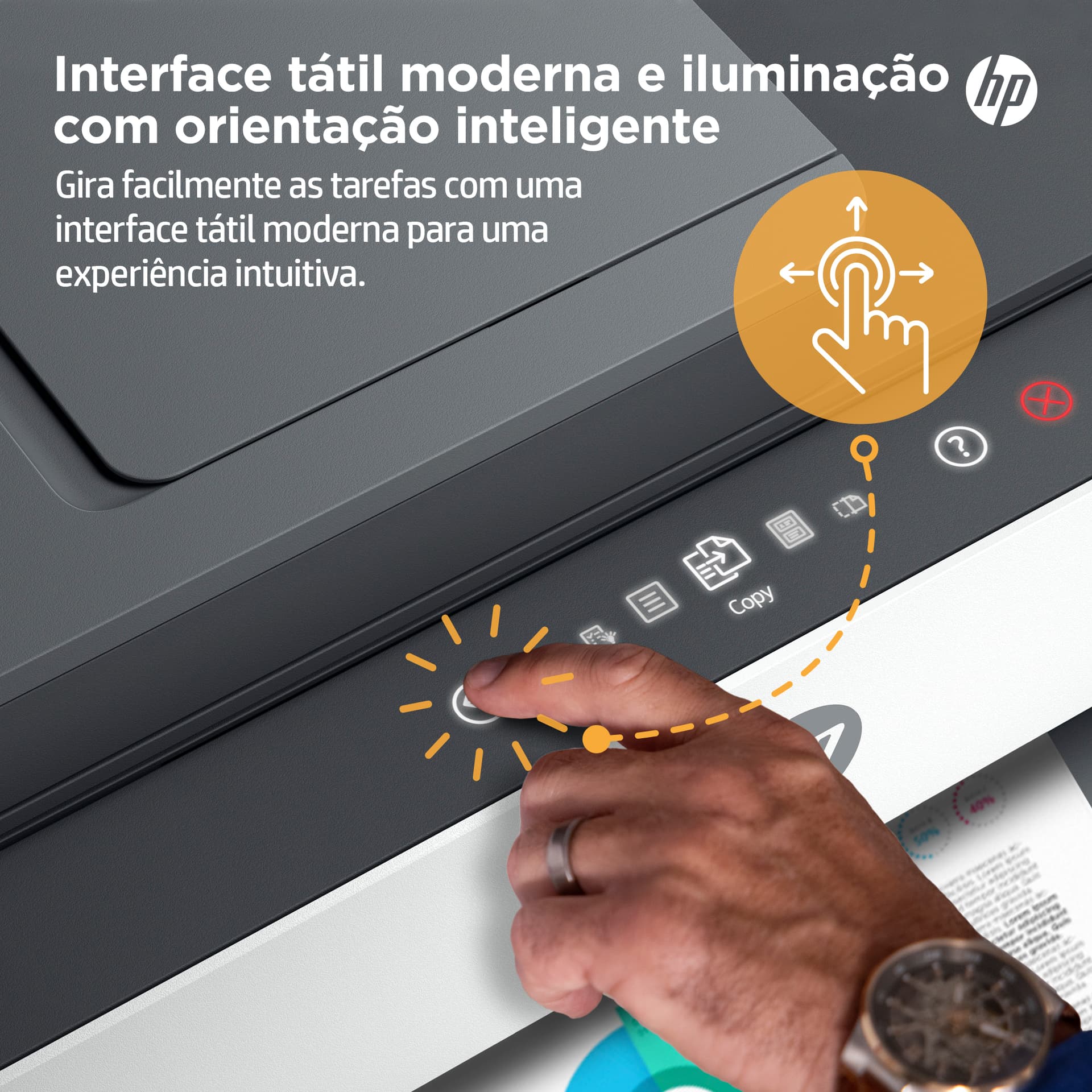 HP Smart Tank 7605 Sem fios All-in-One Cor Impressora, Impressão frente e verso; Copiadora, scanner — miniatura 7