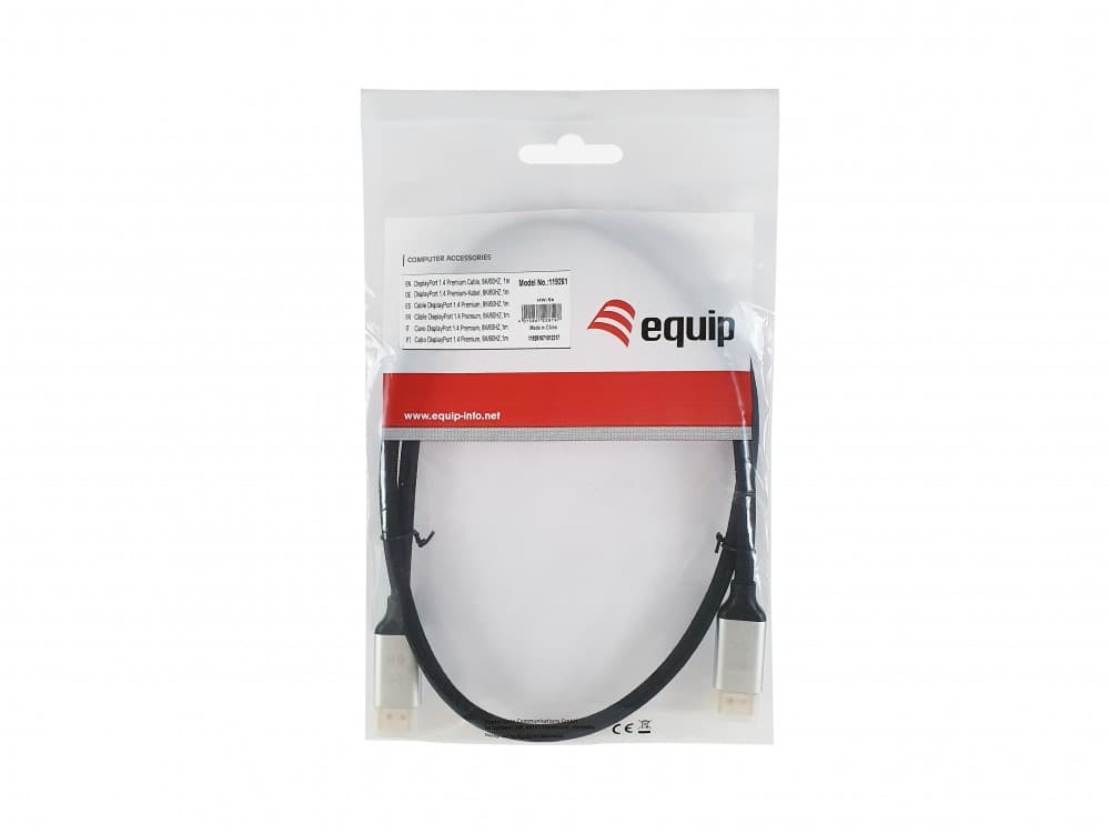 EQUIP CABO DISPLAYPORT 1.4 PREMIUM M/M 2.0M — miniatura 3