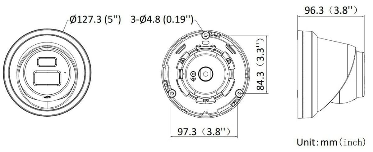 Hikvision DS-2CD2343G2-LI(2.8mm) 4 MP câmera de rede turret com Acusense e iluminação híbrida inteligente fixa, miniatura 6