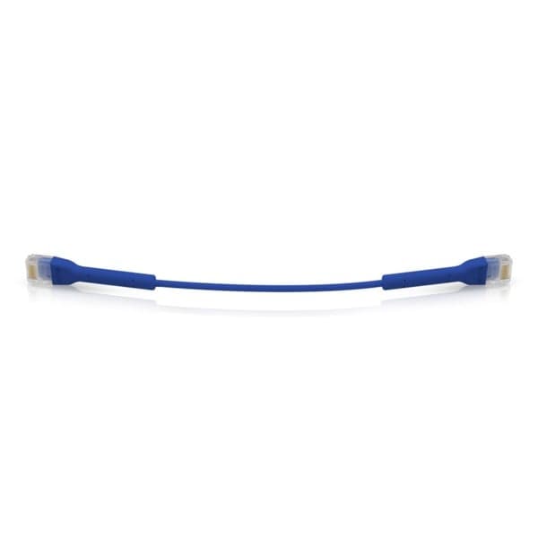 Ubiquiti UniFi - Cabo patch - RJ-45 (M) para RJ-45 (M) - 10 cm - 3 mm - CAT 6 - inicializado - azul (pacote de 50), miniatura 2