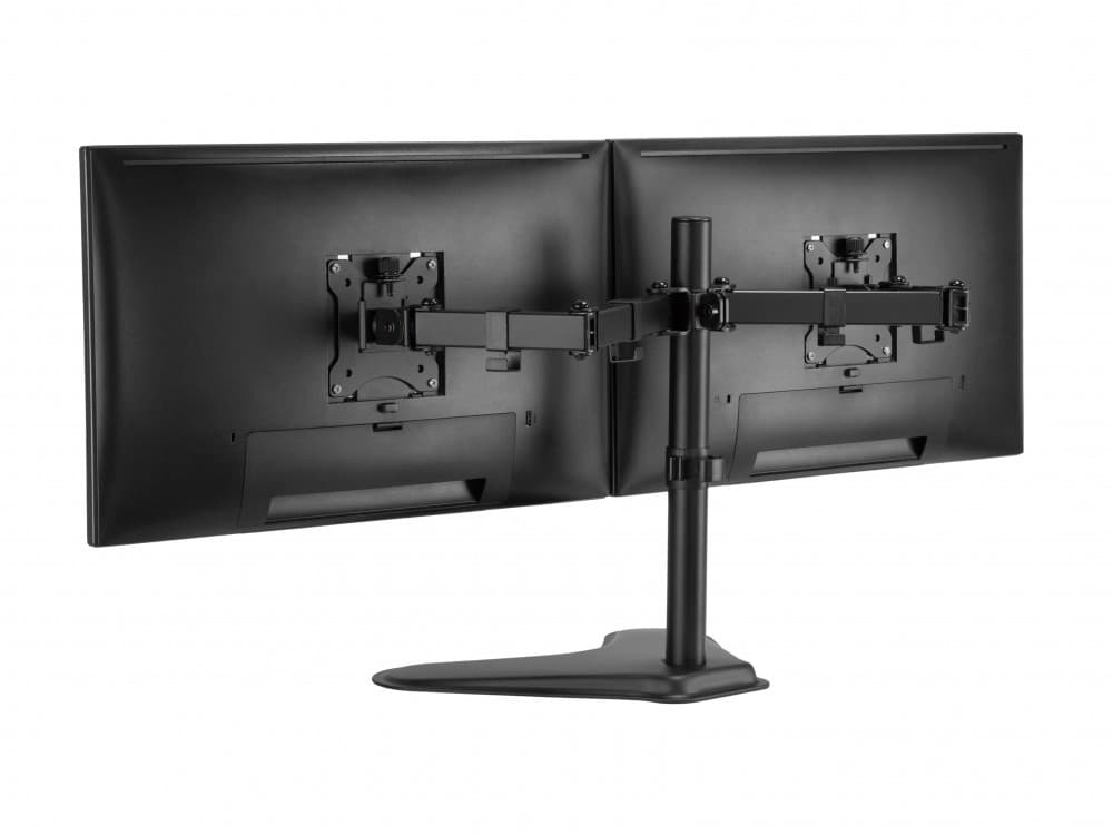 EQUIP ERGO SUPORTE SECRETARIA 2 MONITORES 17" 32" ROTACAO 360º 650123 — miniatura 4
