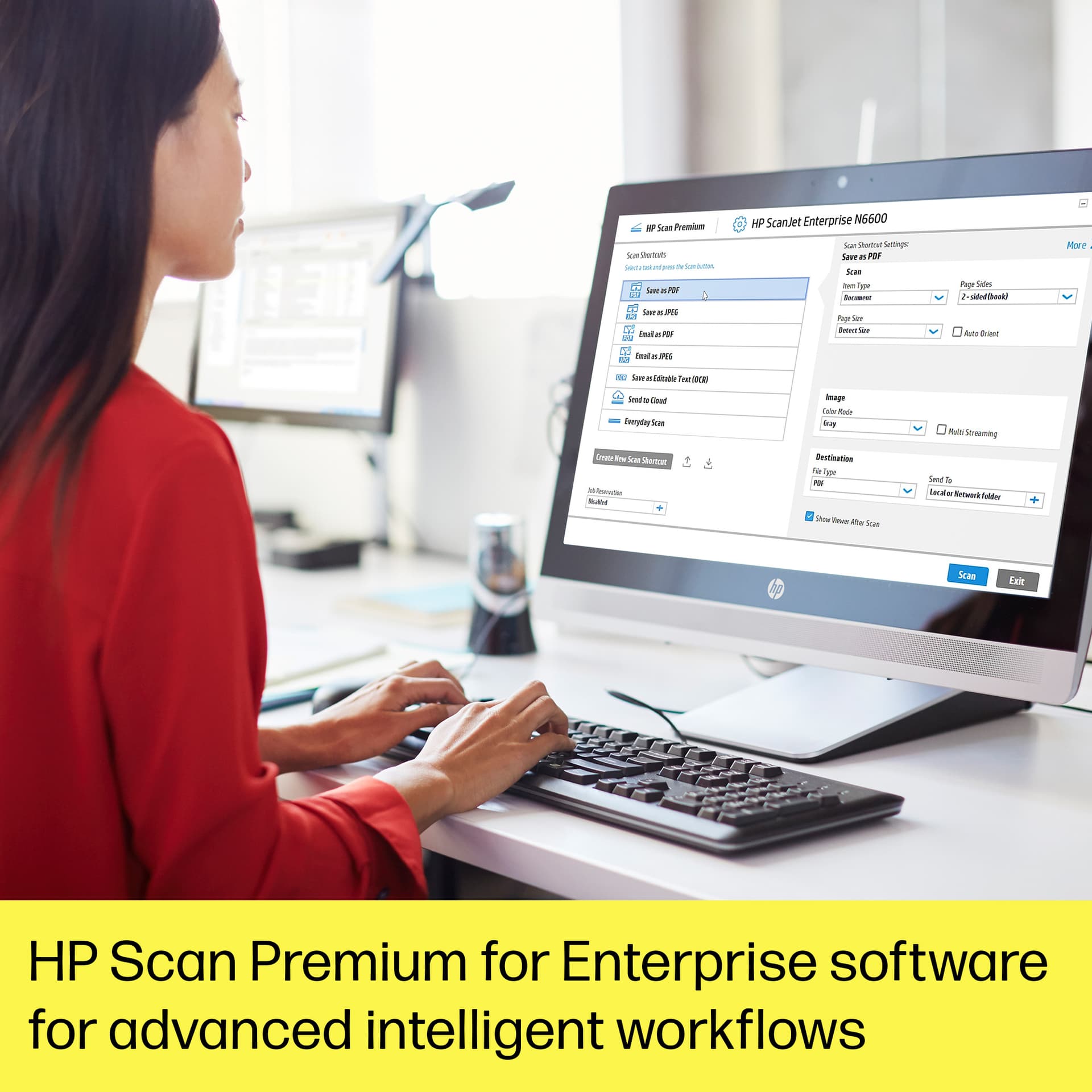HP ScanJet Enterprise Flow N6600 fnw1, miniatura 5