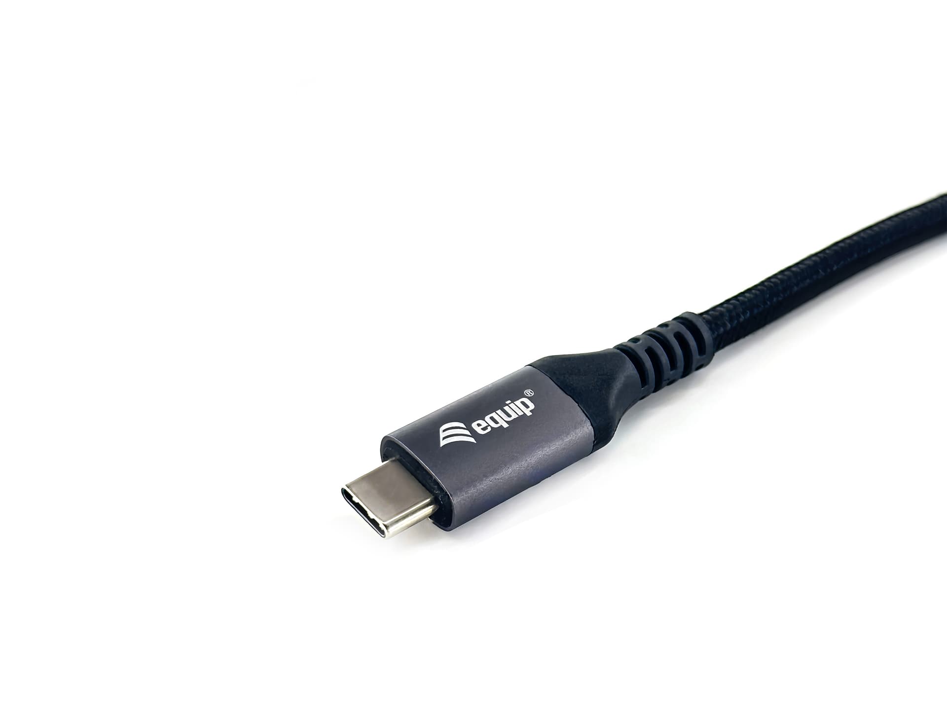 Equip 128381 Cabo USB 4 Gen 3 C para C, M/M, 1,2 m, PD3.1 240W, 8K/60Hz, 40Gbps, preto — miniatura 4
